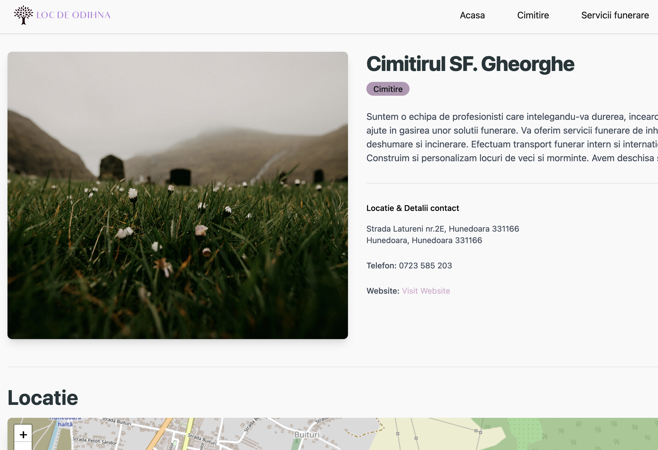 Pagina personalizata